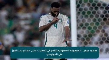 صعود مبهر.. المجموعة السعودية تتقدم في تصفيات كأس العالم بعد الفوز على إندونيسيا